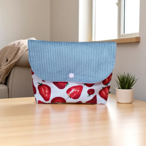 Pochette multifonction bicolore, trousse pour maquillage. modèles au choix.