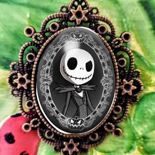 Broche jack skellington gothique etrange noel halloween skull