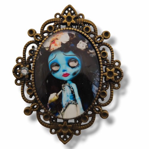 Broche gothique jack etrange noel tim burton halloween skull