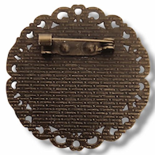 Broche chat du cheshire - accessoire alice fait main - bijou pays des merveilles.