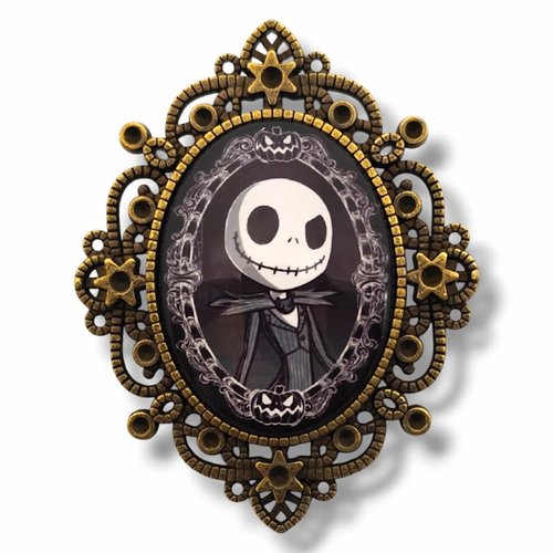Broche jack skellington gothique etrange noel halloween skull
