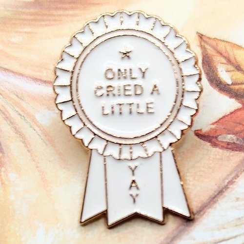 Pins métail émaillé message antistress broche soutien santé mentale