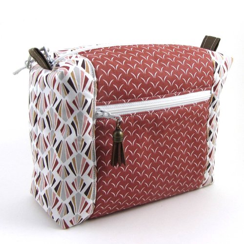 Grande trousse à maquillage /  trousse de voyage avec deux compartiments