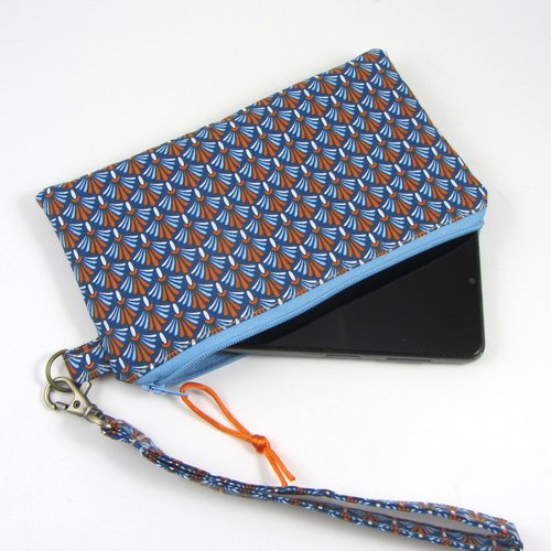 Etui portable avec dragonne en coton molletonné