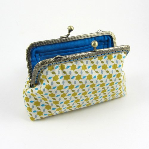 Porte monnaie et porte carte en coton petit pan