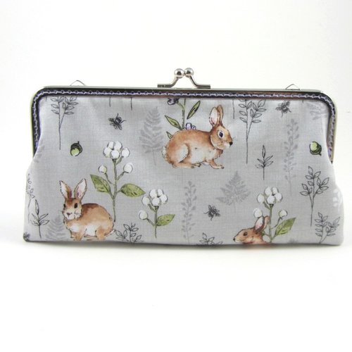 Étui à lunettes long, lapins des bois