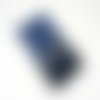 Housse telephone portable en jean bleu imprimé, poche iphone et smartphone