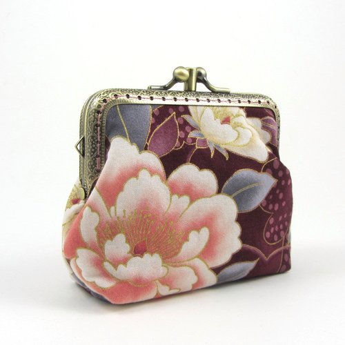 Porte monnaie à fermoir clap double compartiment