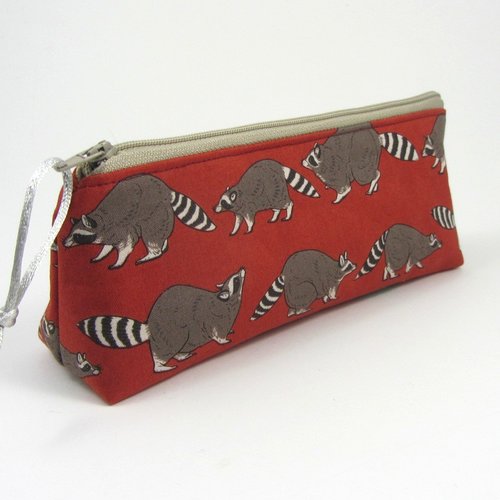 Trousse à fermeture éclair le raton laveur