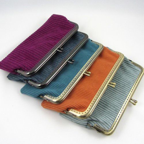 Etui à lunettes en velours côtelé, 5 couleurs