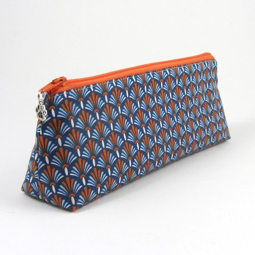 Trousse en coton forme triangle