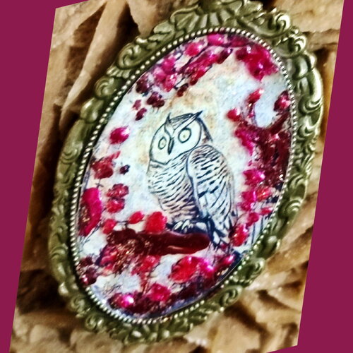 Collier minimaliste le cri du hibou la nuit, oiseau gothique bohème chic protégeant les gens du voyage pendant leur sommeil