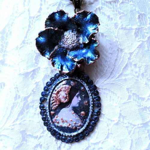 Collier médiéval aliénor d'aquitaine reine de france puis d'angleterre, idée de cadeau original pour femme