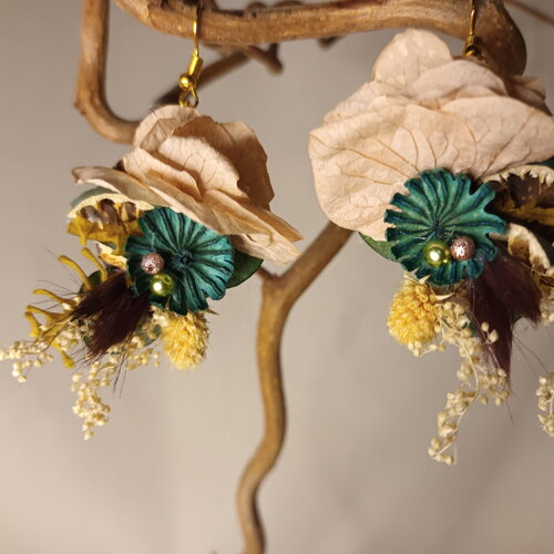 Boucles d'oreilles pendantes " froufrou "