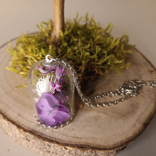 Pendentif " ecrin violet "