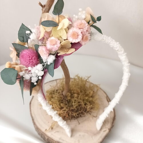Serre tête fleuri " jardin enchanté ".