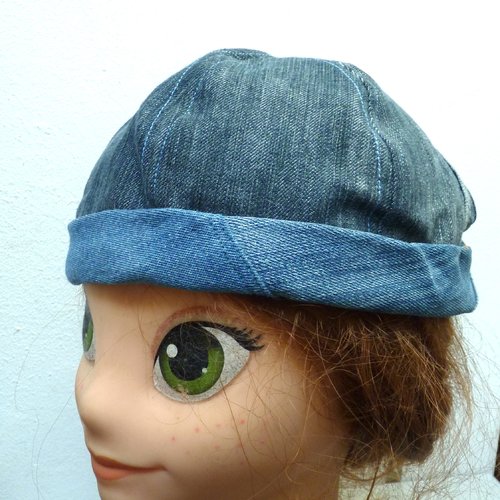 Chapeau de marin, casquette docker 12,  taille m, unisexe, poignet roulé, chapeaux brimless rétro, casquettes