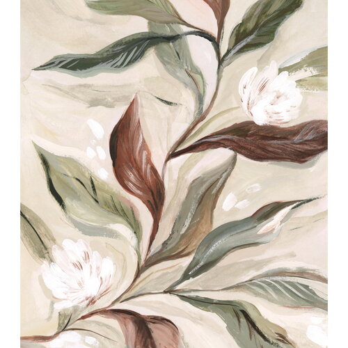 Affiche botanique abstraite  art mural élégant  décoration murale nature &amp; douceur