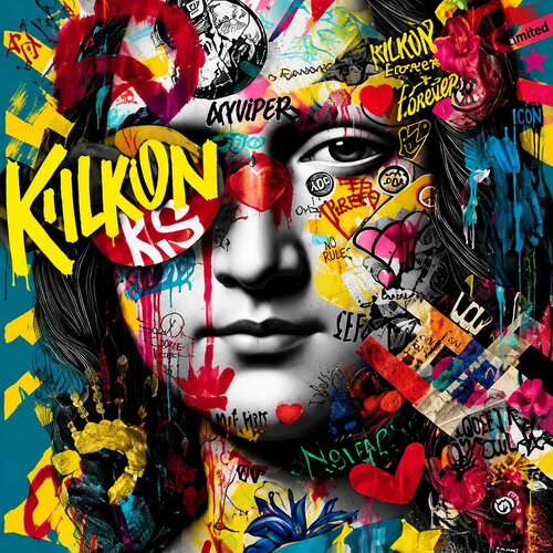 Affiche pop art graffiti – icône glamour urbaine