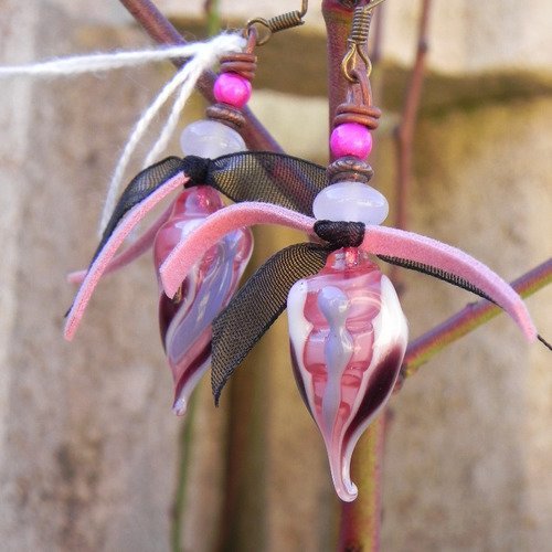 Boucles d'oreilles:les mini barbapapas