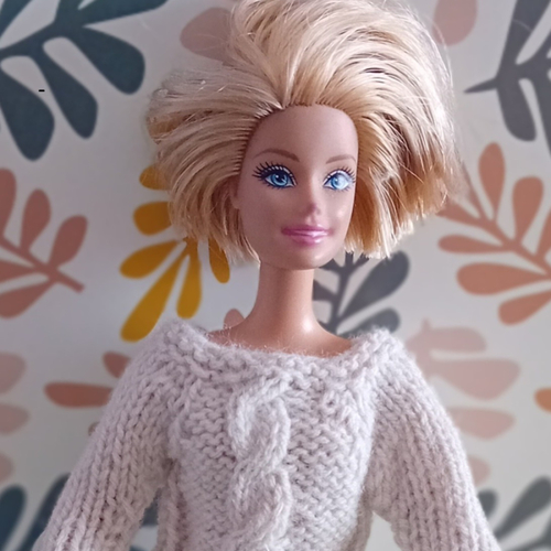 Vêtement pour poupée barbie - pull