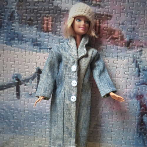 Vêtement pour poupée barbie - ensemble manteau