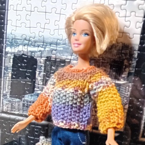 Vêtement pour poupée barbie - ensemble jean