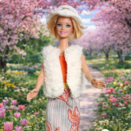 Vêtement pour poupée type barbie - ensemble robe de soirée