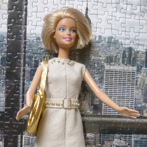 Robe + sac pour poupée barbie modèle unique