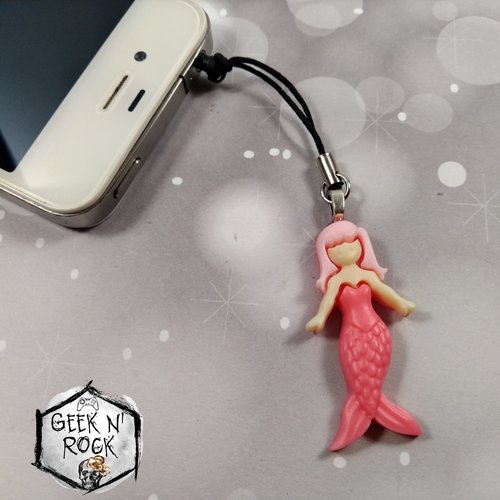 Bijoux de portable bouchon anti-poussière petite sirène