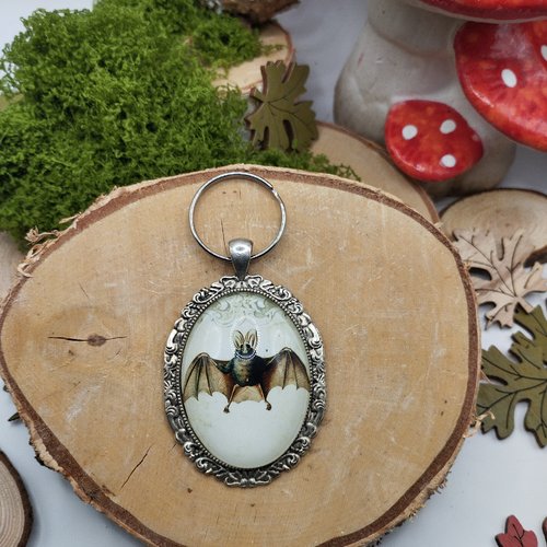 Porte-clés bijoux de sac  gothique chauve souris