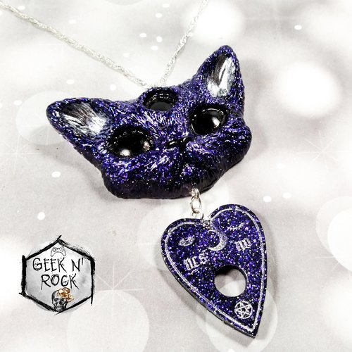 chat collier lune chat collier lune