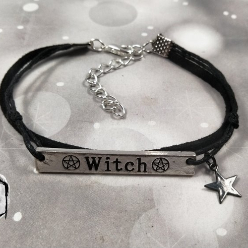 Bracelet witch sorcière pagan wicca bracelet leger