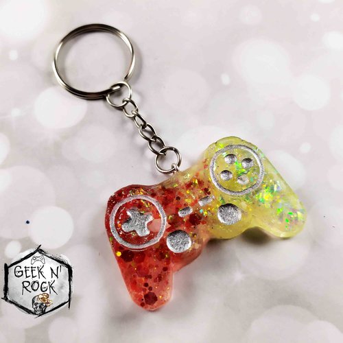 Porte-clés bijoux de sac manette de console  jeux vidéo geek gamer 
