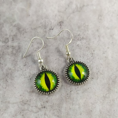 Boucles d'oreilles cabinet des curiosités oeil yeux regard