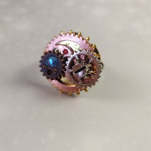 Bague steampunk réglable