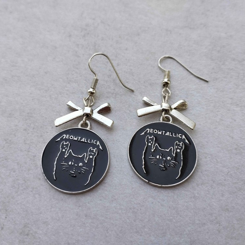 Boucles d'oreilles  - meowtalica