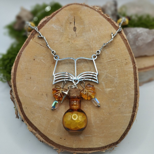 Collier « élixir du grimoire d’automne »