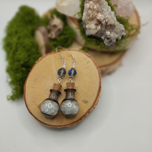 Boucles d’oreilles « fumée d’obscura »