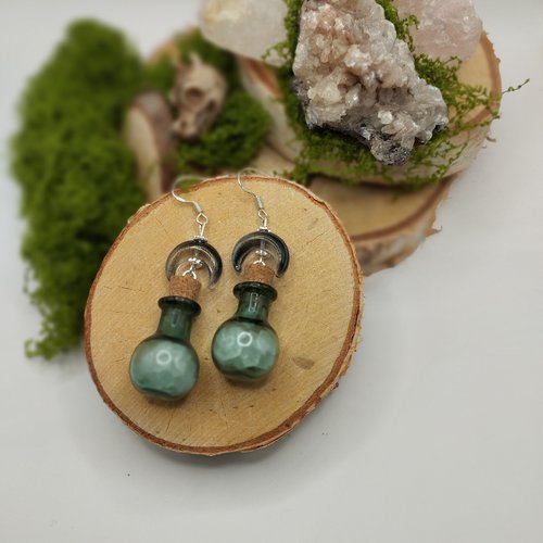 Boucles d’oreilles « essence de sylvarium »