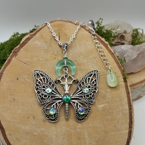 Collier « sylphide émeraude »