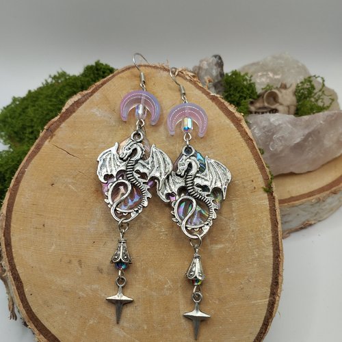 Boucles d’oreilles « lames d’éclipse »