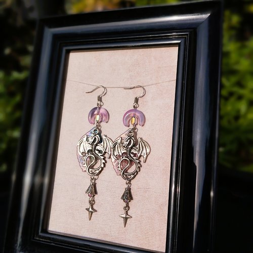 Boucles d’oreilles « lames d’éclipse »