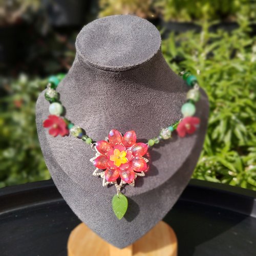 Collier fleur du jardin florizarre