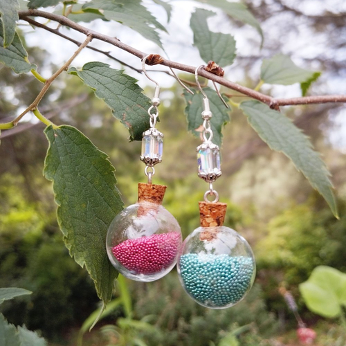 Boucles d’oreilles | potion de vie & potion de mana