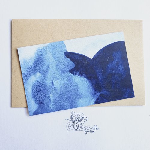 Carte d'amour à garder sur soi "variation sur l'amour n°968"