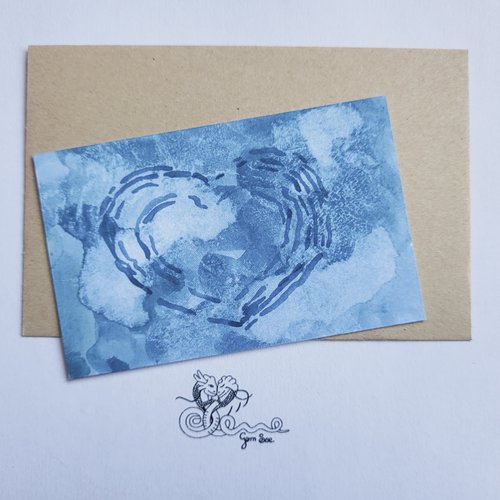 Carte d'amour à garder sur soi "variation sur l'amour n°3"
