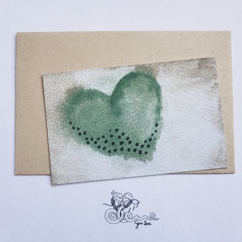 Carte d'amour à garder sur soi "variation sur l'amour n°5"