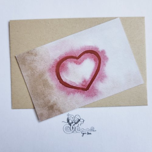 Carte d'amour à garder sur soi "variation sur l'amour n°168"