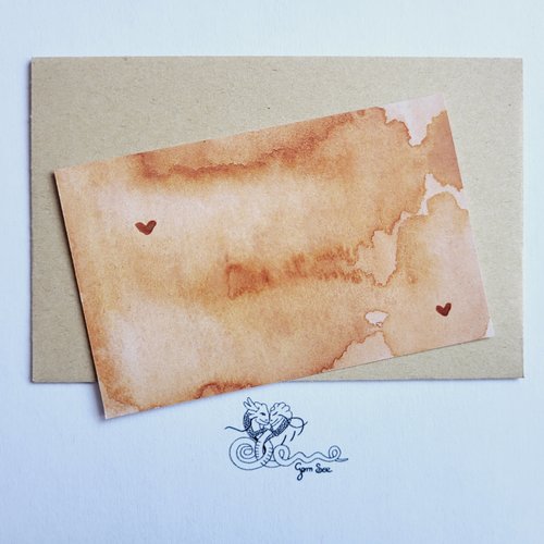 Carte d'amour à garder sur soi "variation sur l'amour n°677"